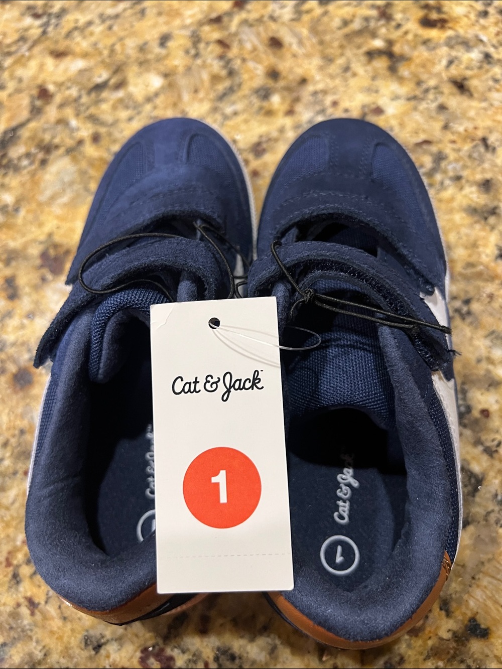 Cat & Jack Navy Velcro Kids Sneakers - Picture 9 of 9